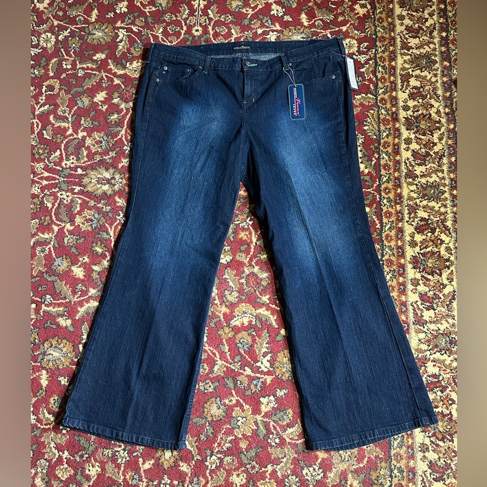 Dark Wash Flare Jeans - Women